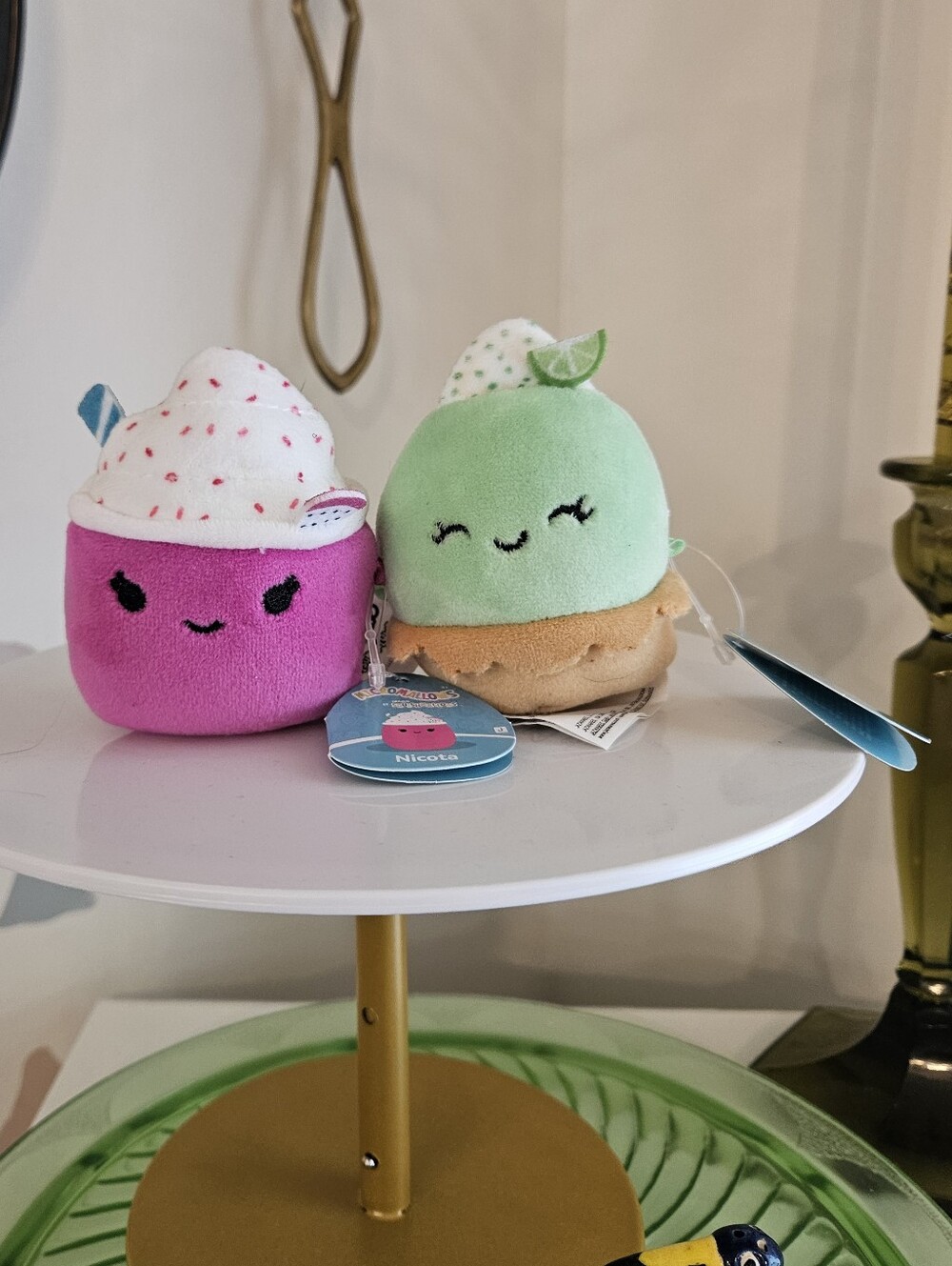 Squishmallows Micromallow Nicota Dragonfruit Smoothie & Largo Key Lime Pie
